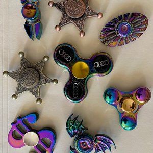 8 Pcs Alloy Fidget Spinners